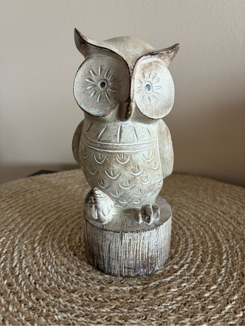 Owl 🦉 Figurine Decor - Rustic Home Accent